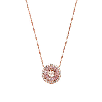 Michael Kors Women's Cubic Zirconia Necklace in Sterling Silver