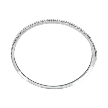 Pulsera de mujer Michael Kors con circonita cúbica cónica en forma de baguette y pavé en plata de ley