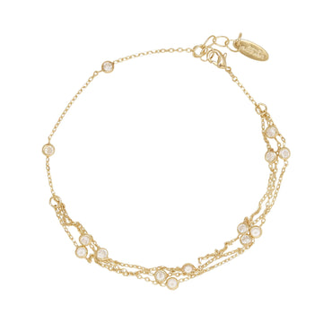 Ettika Women's Fine Details Anklet in Metal