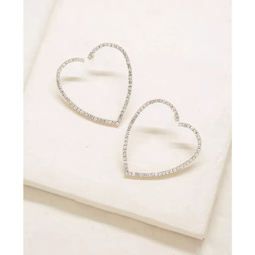 Ettika Women's Open Your Heart Crystal 18k Gold Plated over Metal