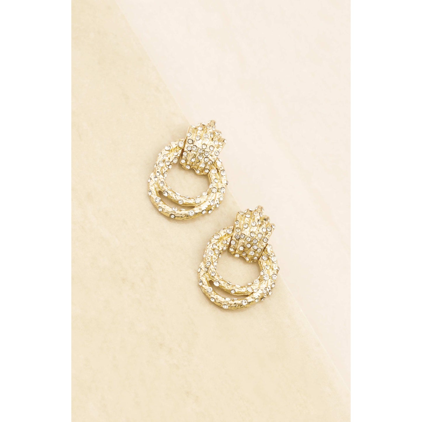 Ettika Women's Only Royalty Crystal 18k Gold Plated Earrings