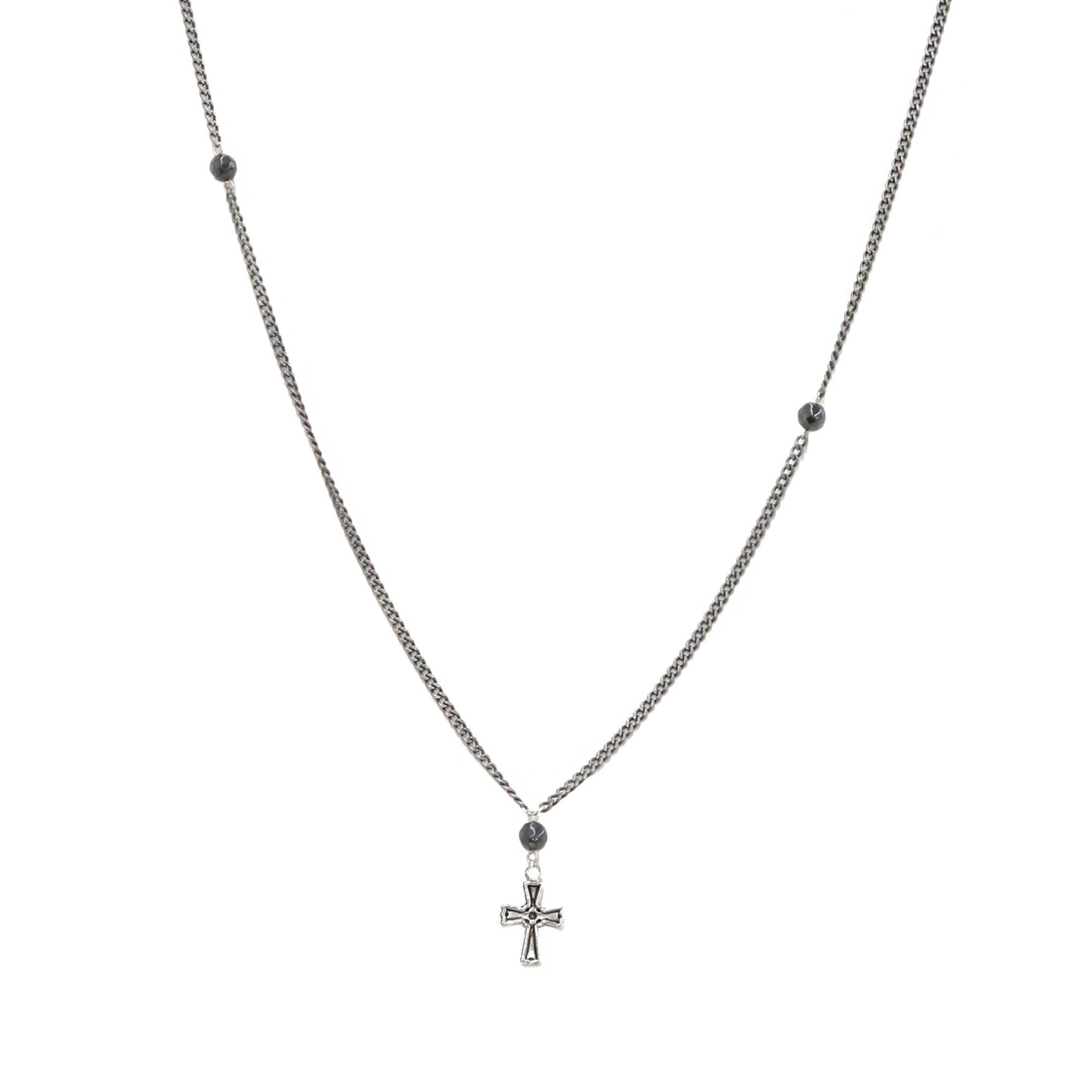 Mr. Ettika Cross Pendant Necklace