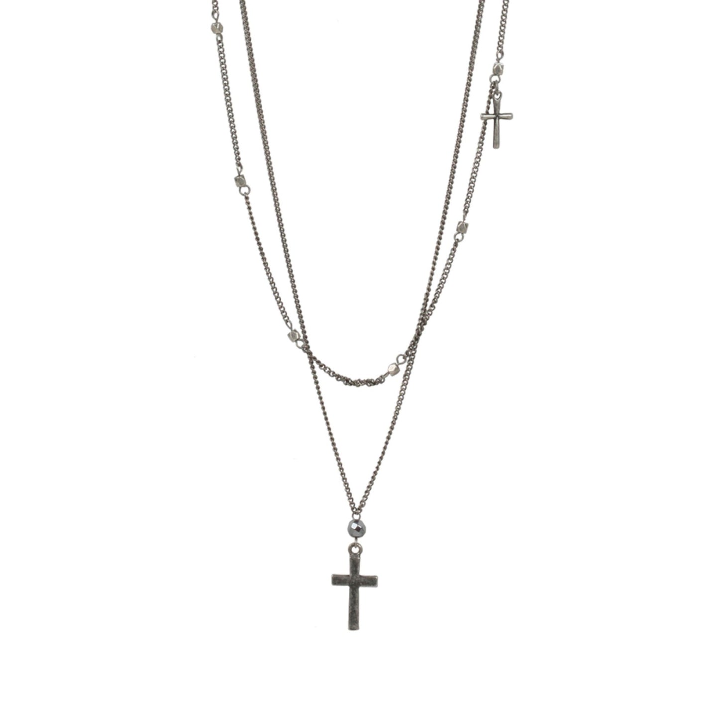 Mr. Ettika Men's Cross Pendant Necklace