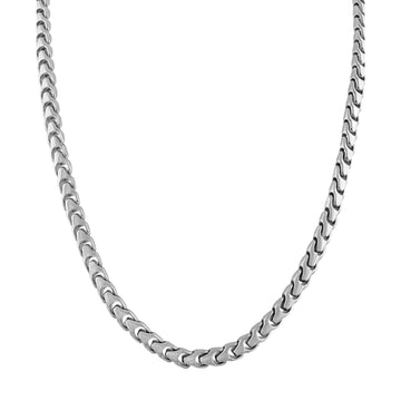 Bulova Link Chain Necklace in Stainless Steel
