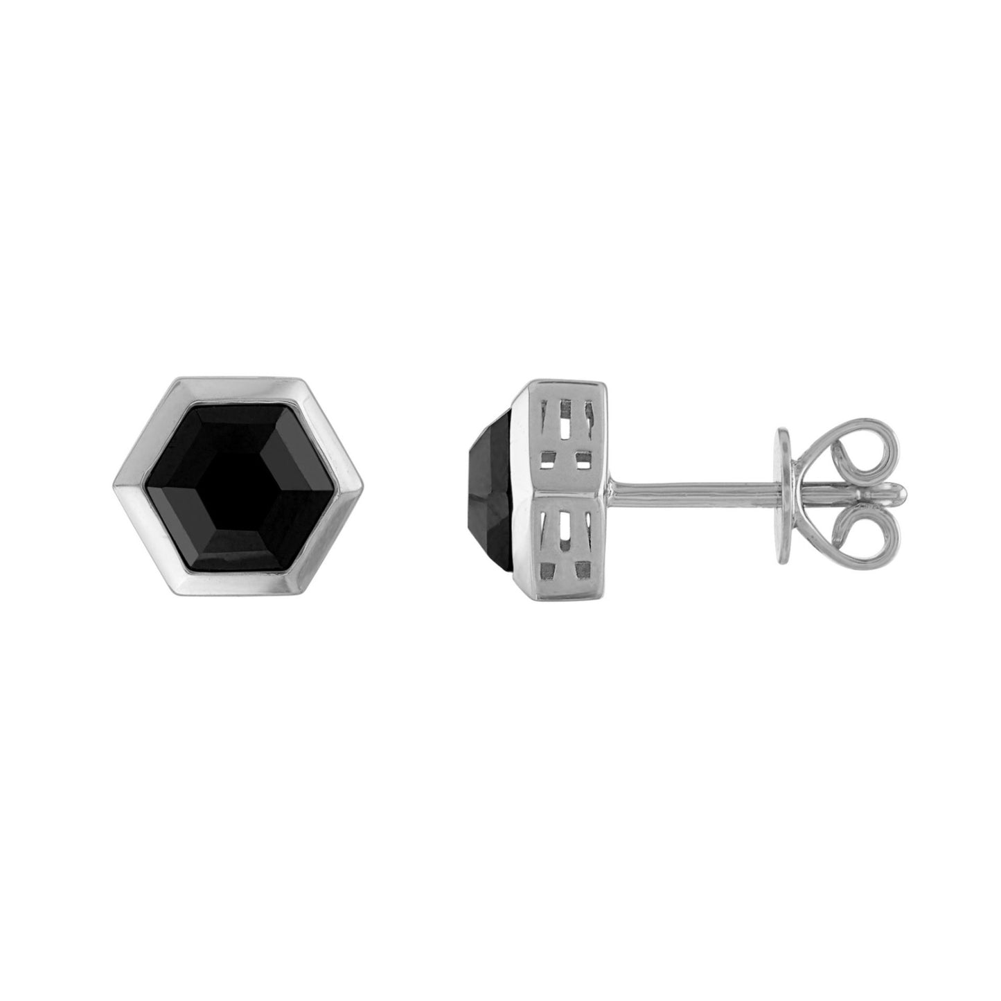 Bulova Men's Icon Spinel Hexagon Stud Earrings