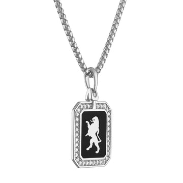 Bulova 26" Crest of Bohemia 1/2 ct. t.w. Diamond Pendant Necklace in Sterling Silver