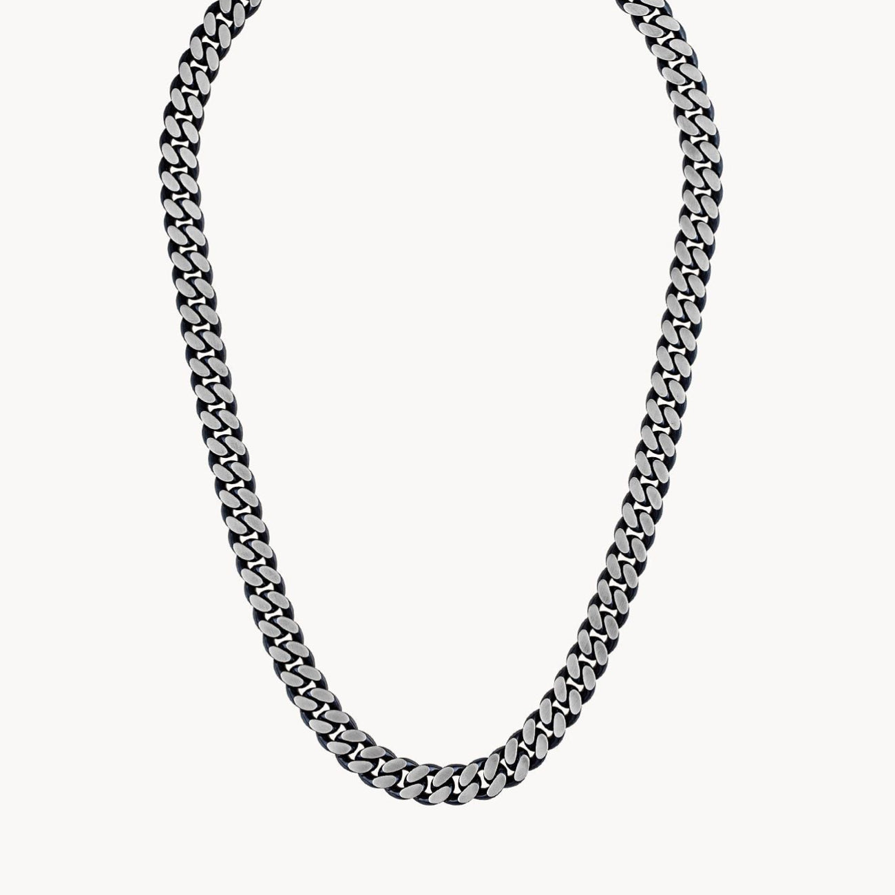 Bulova 24" Classic Stainless Steel Curb Chain Necklace