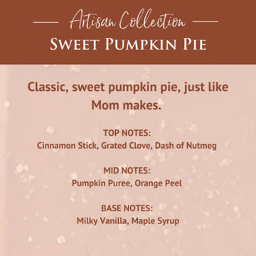 Candle Warmers Artisan Sweet Pumpkin Pie Wax Melts -2.5 oz