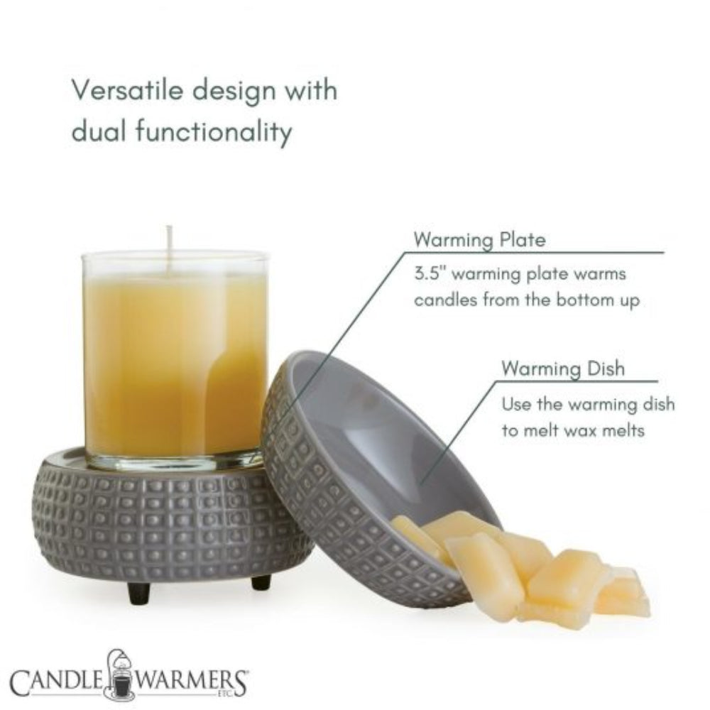 Candle Warmers Classic 2-in-1 Fragrance Warmer - Slate Gray