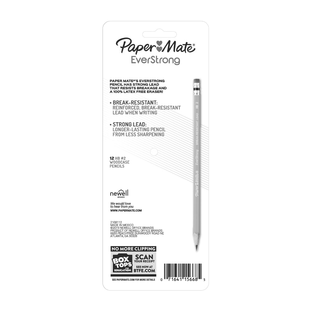 Lápices Paper Mate EverStrong Woodcase - Amarillo