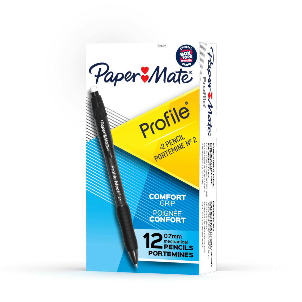 Lápices mecánicos Paper Mate Profile de 0,7 mm (juego de 12) - Negro