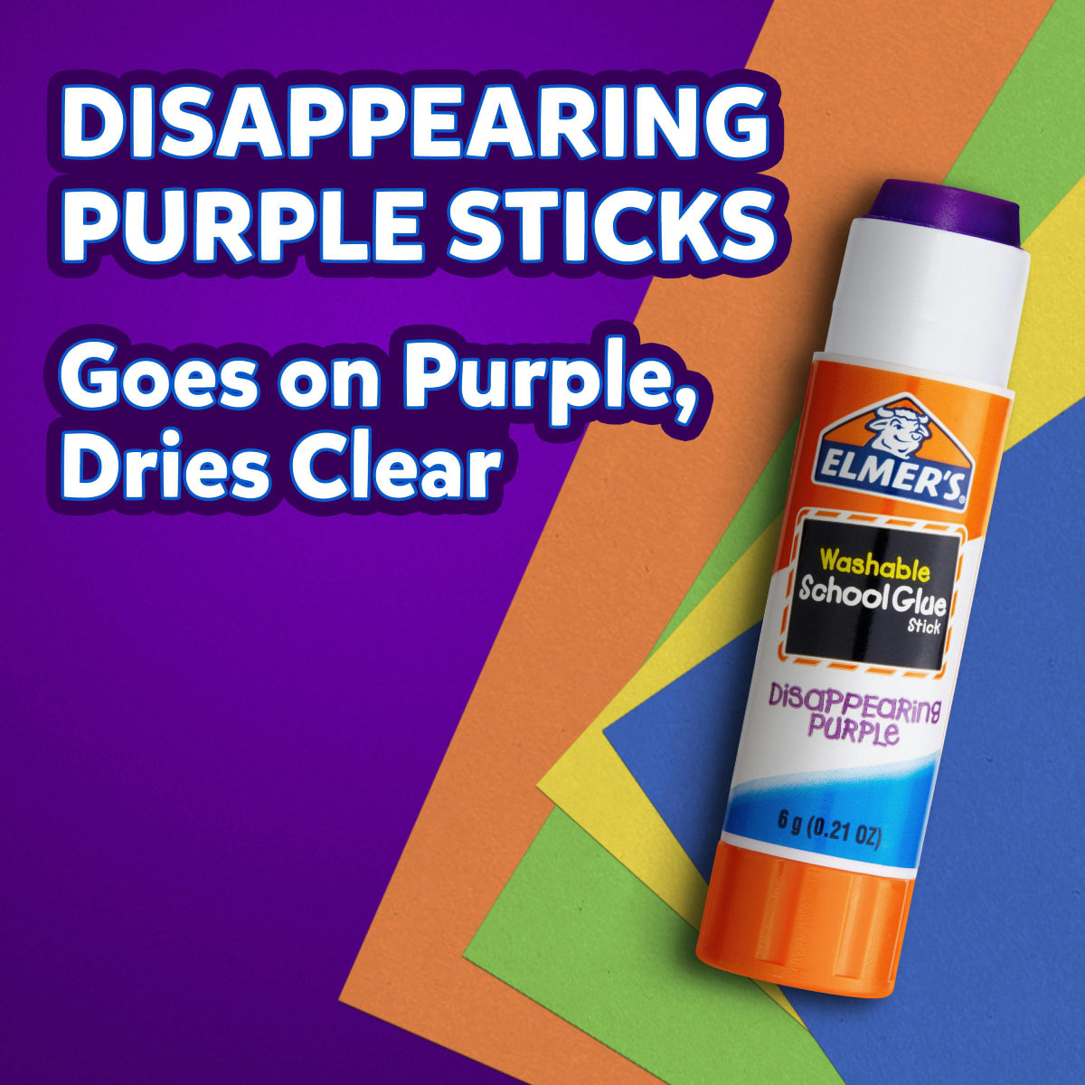 Elmer's Small School Glue Sticks (Set of 2) - Disappearing Purple