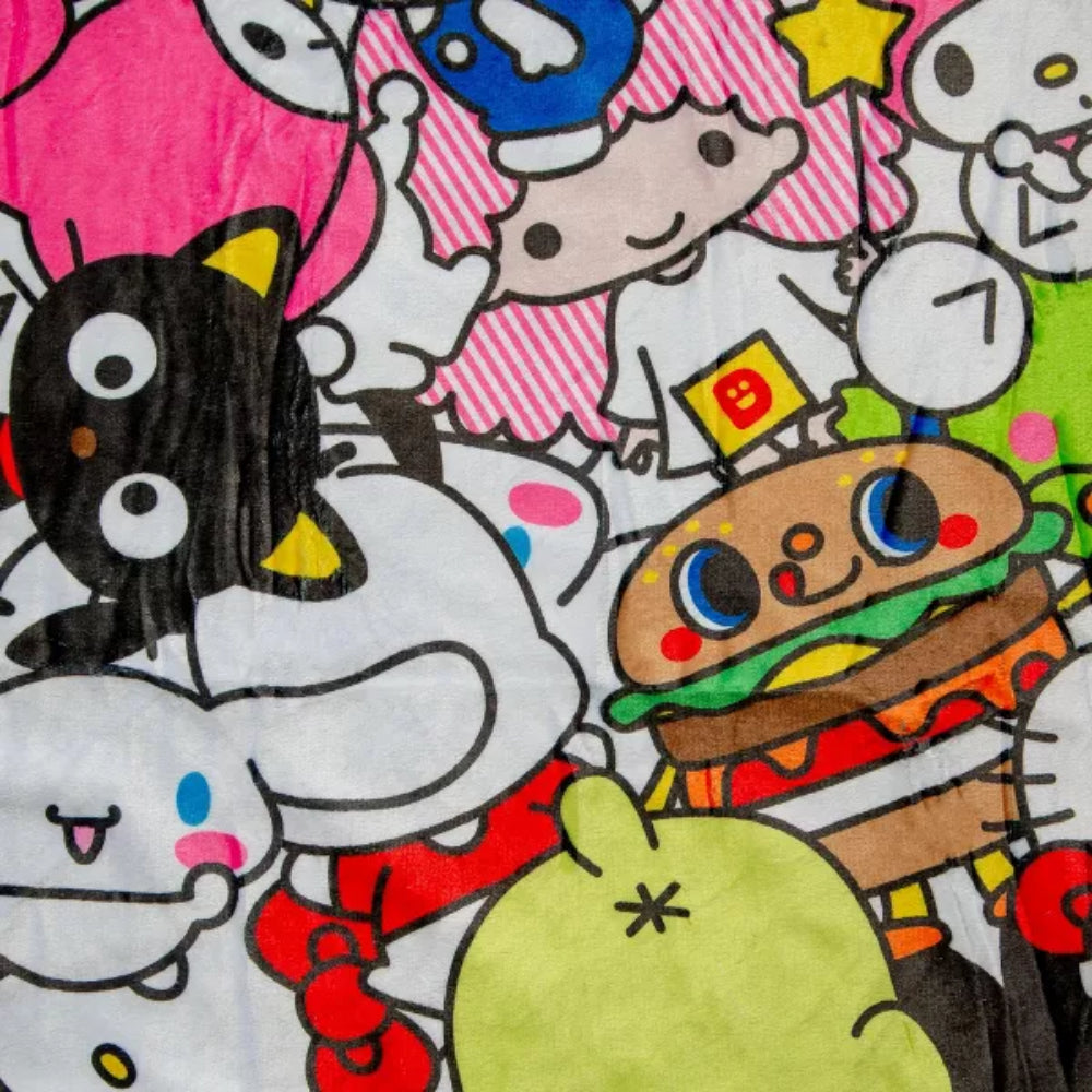 Sanrio Hello Kitty And Friends 54" x 72" Fleece Throw Blanket