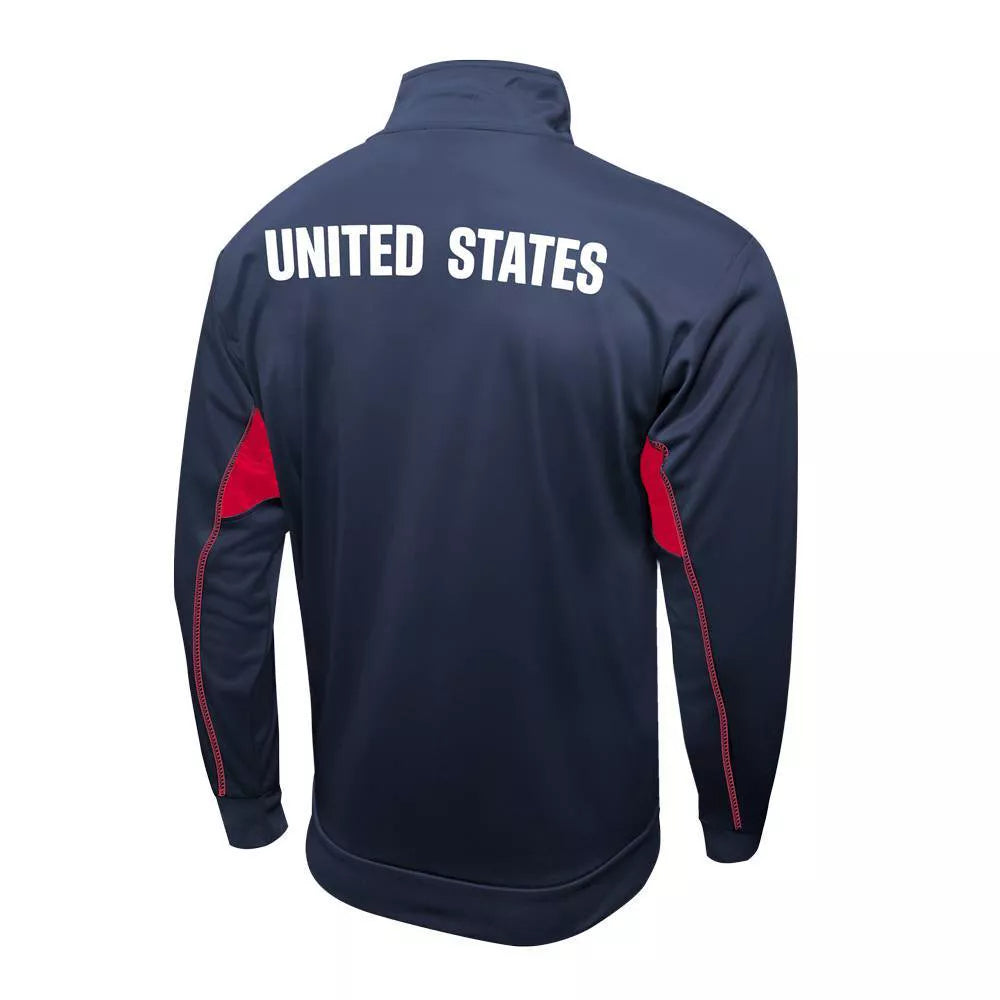 Icon Sports United States Soccer Federation Fortress Track Jacket (Small) - Navy Blue