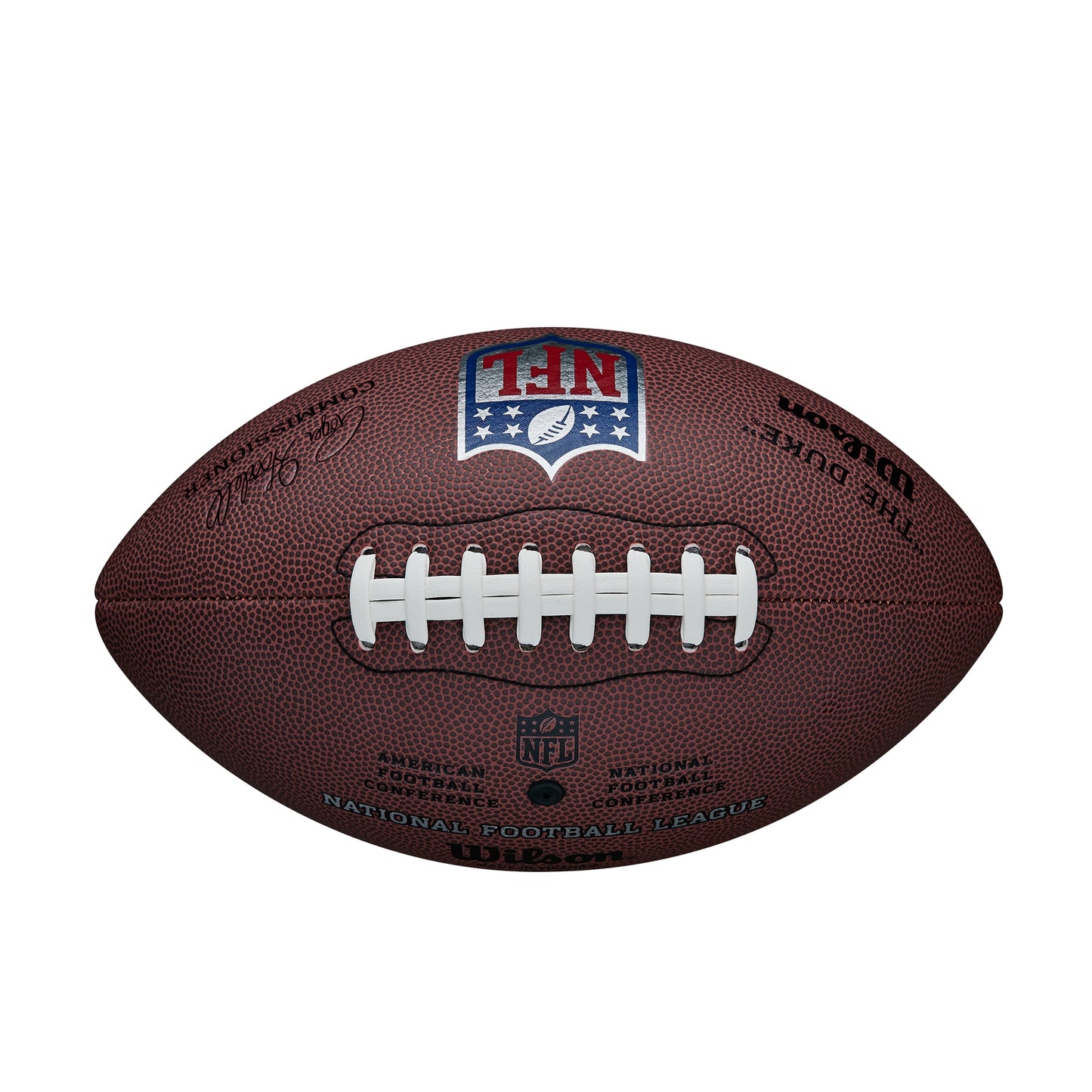 Balón de fútbol americano oficial Wilson NFL Duke, réplica en color marrón 