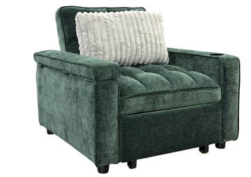 Mexico Green Convertible Sleeper Chair