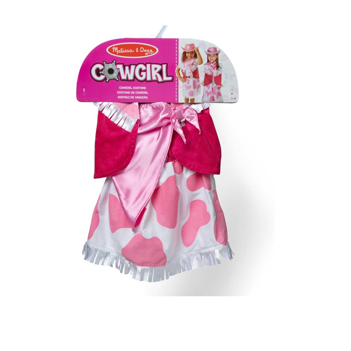 Melissa and Doug Cowgirl Role Play Costume (5Piece) - Set