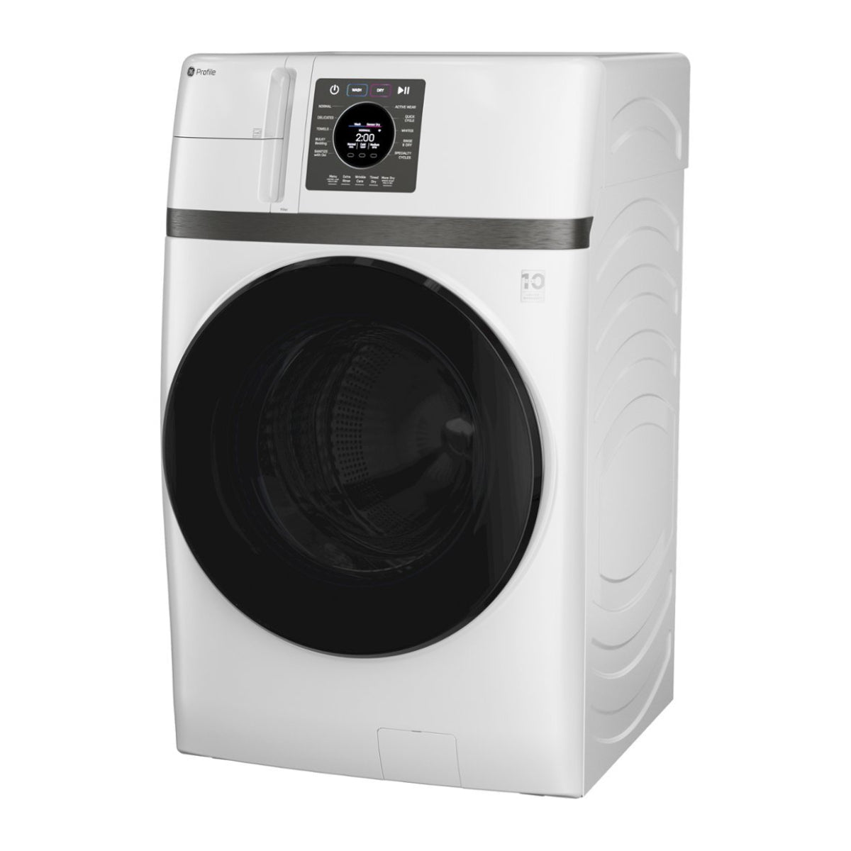 GE Profile PFQ83HSSWWW 4.6 cu. ft. UltraFast Combo Electric Washer and Dryer - White