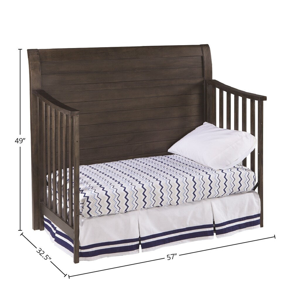 Westwood Taylor Farmhouse Wood Convertible Crib - Brown