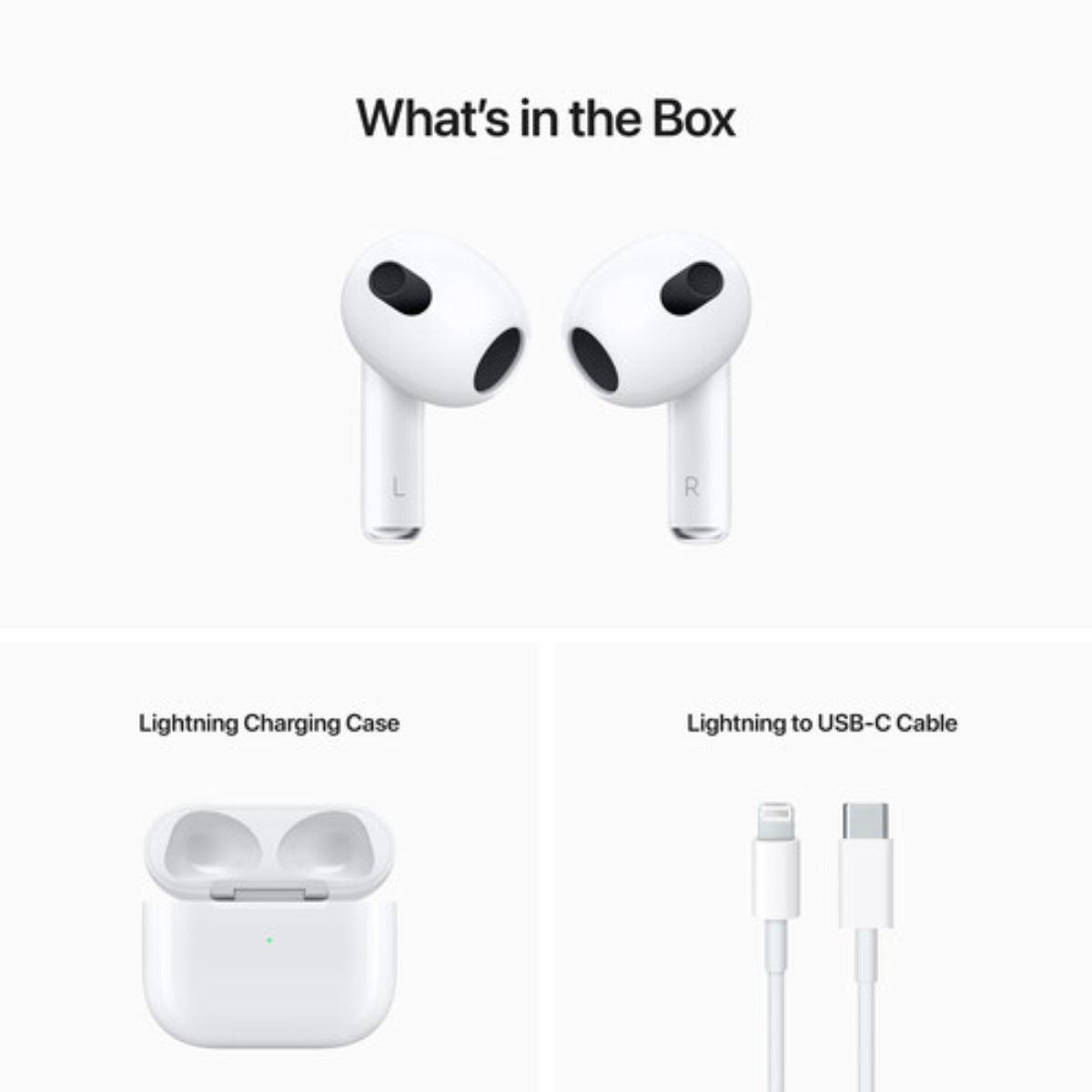 Apple MPNY3LL/A AirPods (3rd Gen) with Lightning Charging Case - White