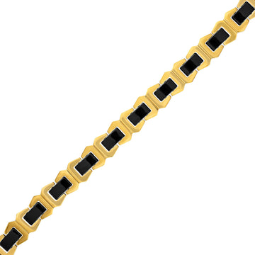 Bulova Icon Black Ceramic and Gold-Tone Bracelet