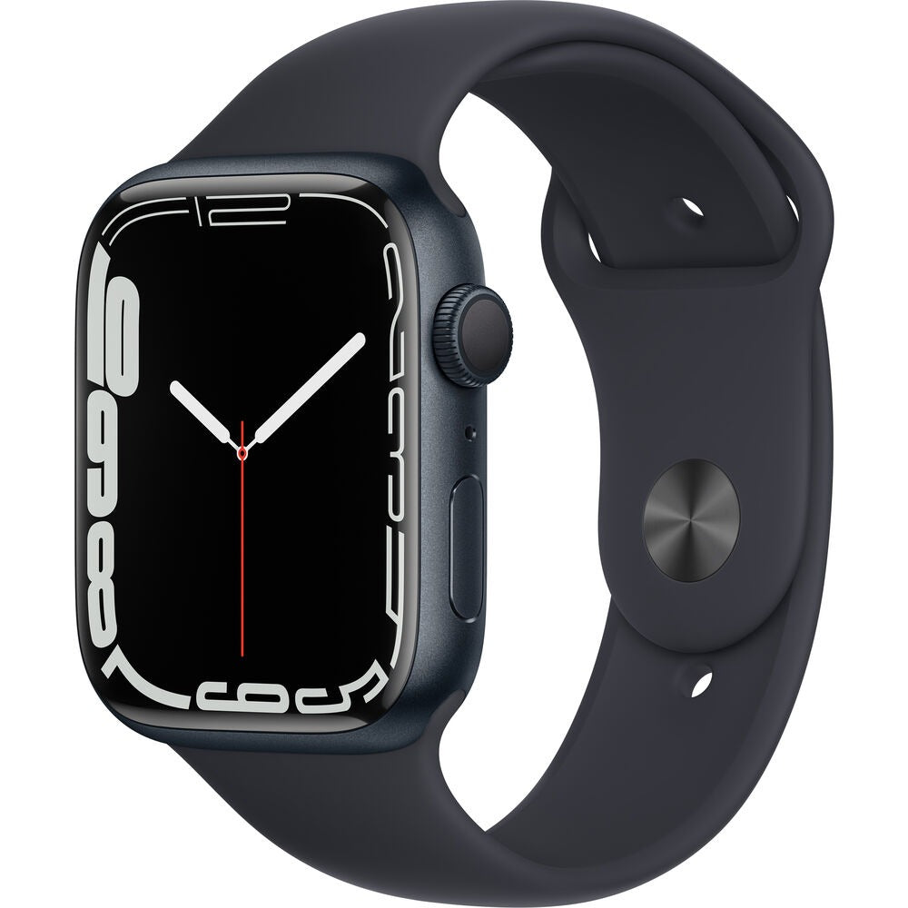 Apple Watch Series 7 GPS 45mm Midnight Aluminum Case with Midnight Sport Band