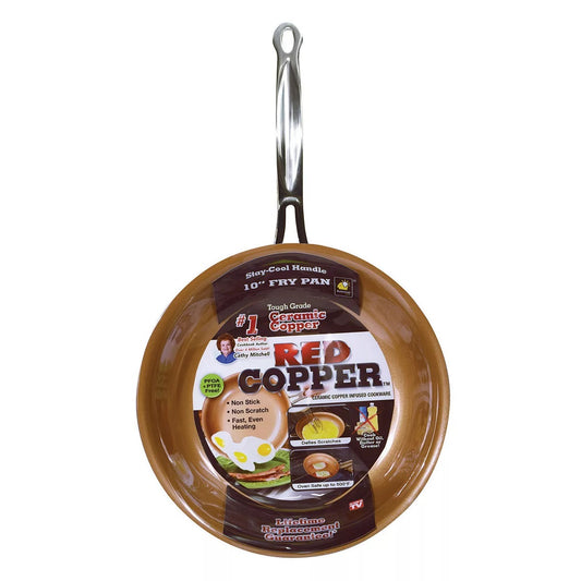 ASOTV Red Copper 10" Frying Pan