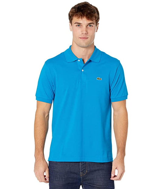 LACOSTE LACOSTE SS SOLID WITH BIGGER CROC ON LEFT CHEST