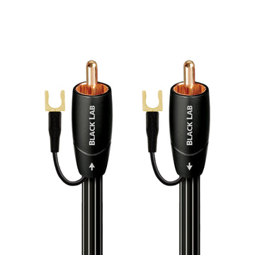 Cable para subwoofer AudioQuest BLAB05 de 16 pies con conector RCA macho a conector RCA macho, color negro
