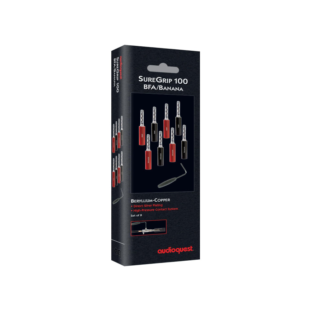 Conectores tipo banana SureGrip de AudioQuest (juego de 8)