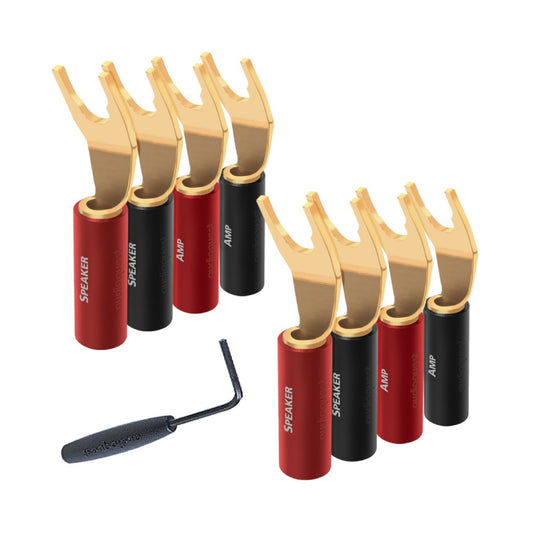 AudioQuest SureGrip 100 Multi-Spade Speaker Connector (Set of 8)