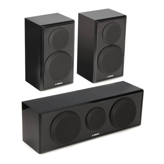 Paquete de altavoces envolventes y centrales Yamaha NS-P150PN: negro piano