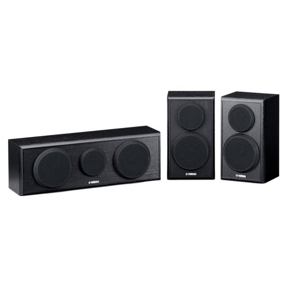 Paquete de altavoces envolventes y centrales Yamaha NS-P150PN: negro piano
