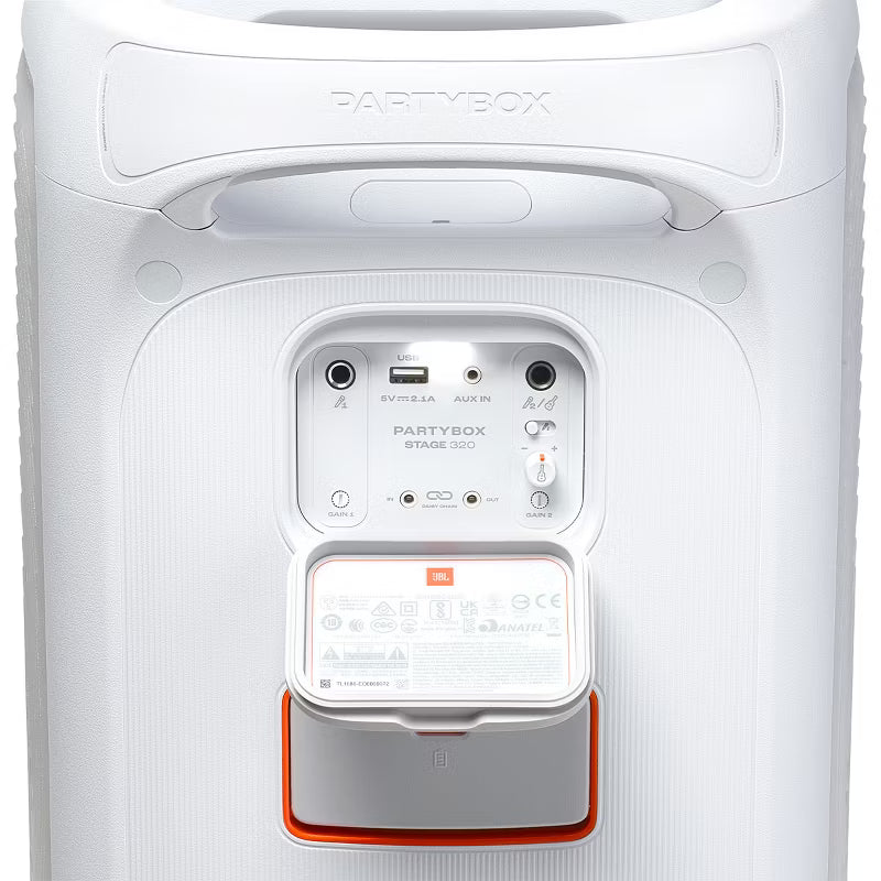 JBL PartyBox Stage 320 Portable Bluetooth Party Speaker - White