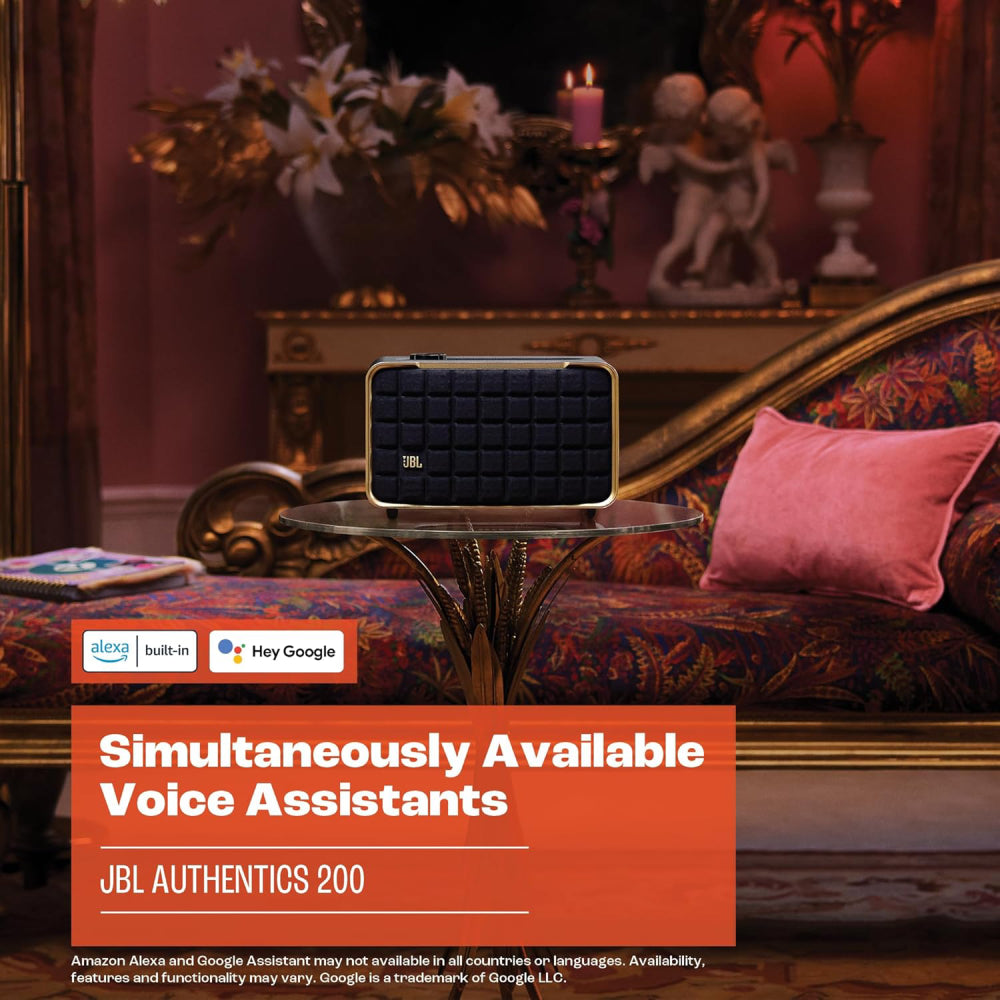 JBL Authentics 200 Smart Home Speaker - Black