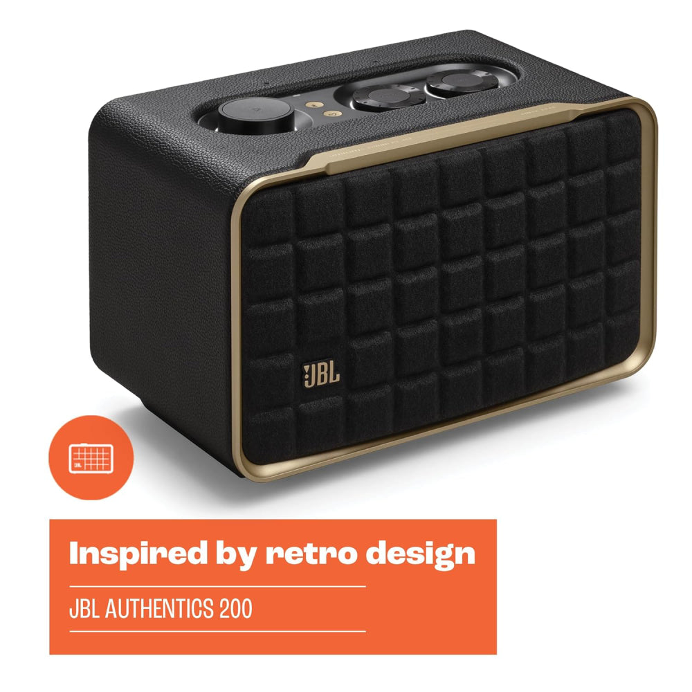 JBL Authentics 200 Smart Home Speaker - Black