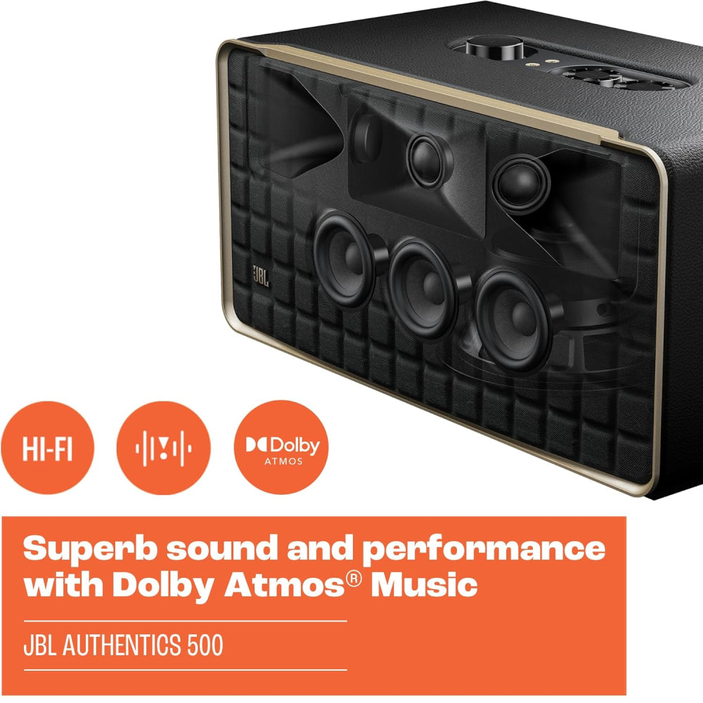 JBL Authentics 500 Smart Home Speaker - Black