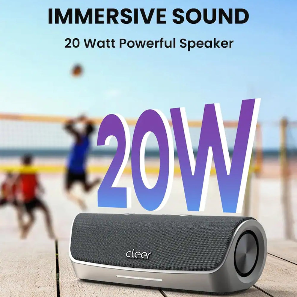 Cleer Scene Portable Bluetooth Speaker with Water Resistant