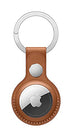 Apple AirTag Leather Key Ring - Saddle Brown - Curacao