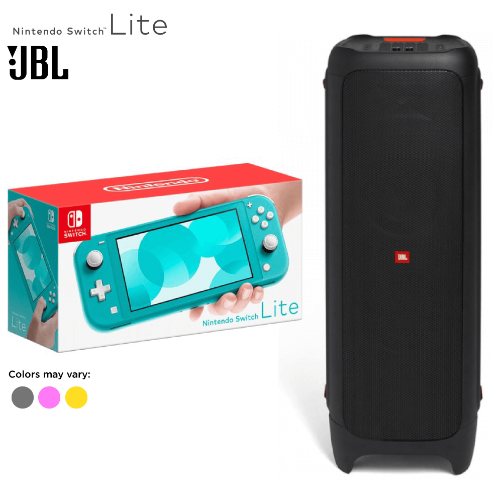 Paquete de altavoces para fiestas: altavoz Bluetooth JBL PartyBox 1000 + Nintendo Switch Lite - Turquesa - Financiación al 0 % disponible*