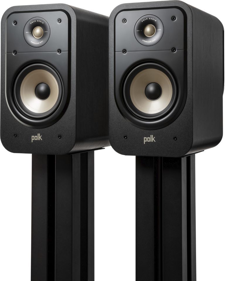 Polk Audio Signature Elite ES20 Bookshelf Speaker with High Resolution Audio (Set of 2) - Black