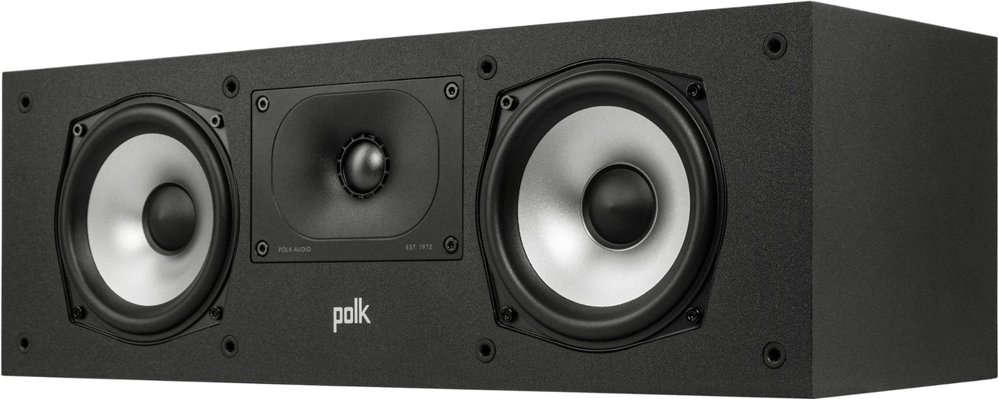 Altavoz de canal central de alta resolución Polk Monitor XT30, color negro 