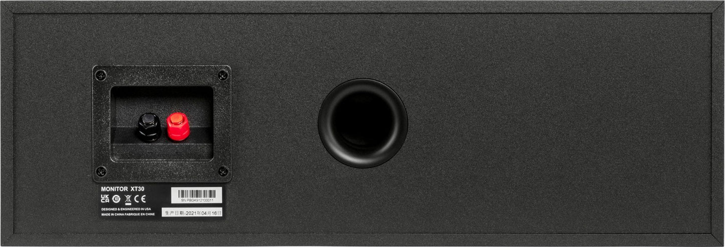 Polk Monitor XT30 High - Resolution Center Channel Speaker- Black