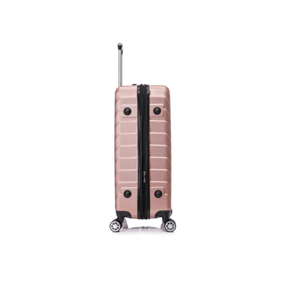 Toscano Prodigio 20" Carry On Hardside Luggage Suitcase - Rose Gold