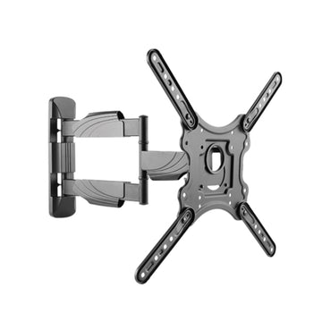 Bundle: Lumi Full-Motion Wall Mount for 32" to 55" TV - Black + Pixel 2 in 1 Screen Cleaner Kit + AudioQuest BlueBerry 2.5 ft In-wall HDMI Cable - Blue/Black