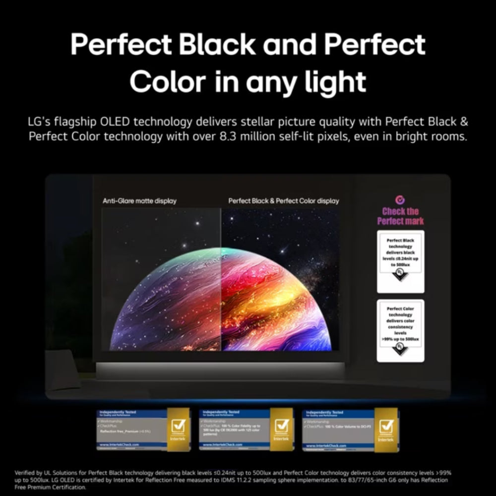 LG Class C6 OLED evo UHD 4K AI Smart WebOS TV