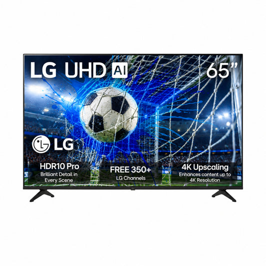 Bundle: LG 65" Class UA77A UHD 4K AI Smart WebOS TV + JBL Deep Bass MK2 2.1-Channel Soundbar System with Wireless Subwoofer - Black