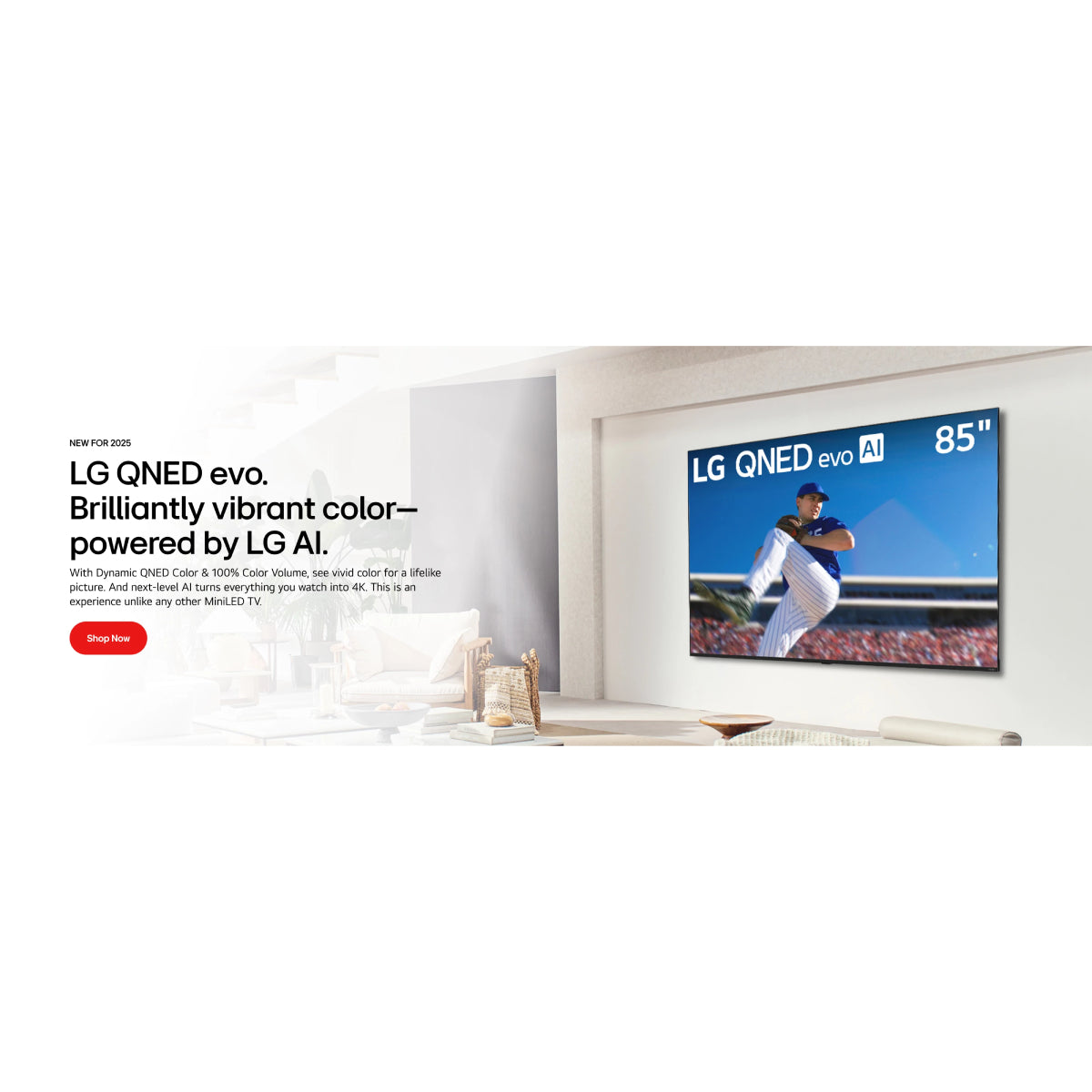 LG Class QNED82A UHD 4K AI Smart WebOS TV