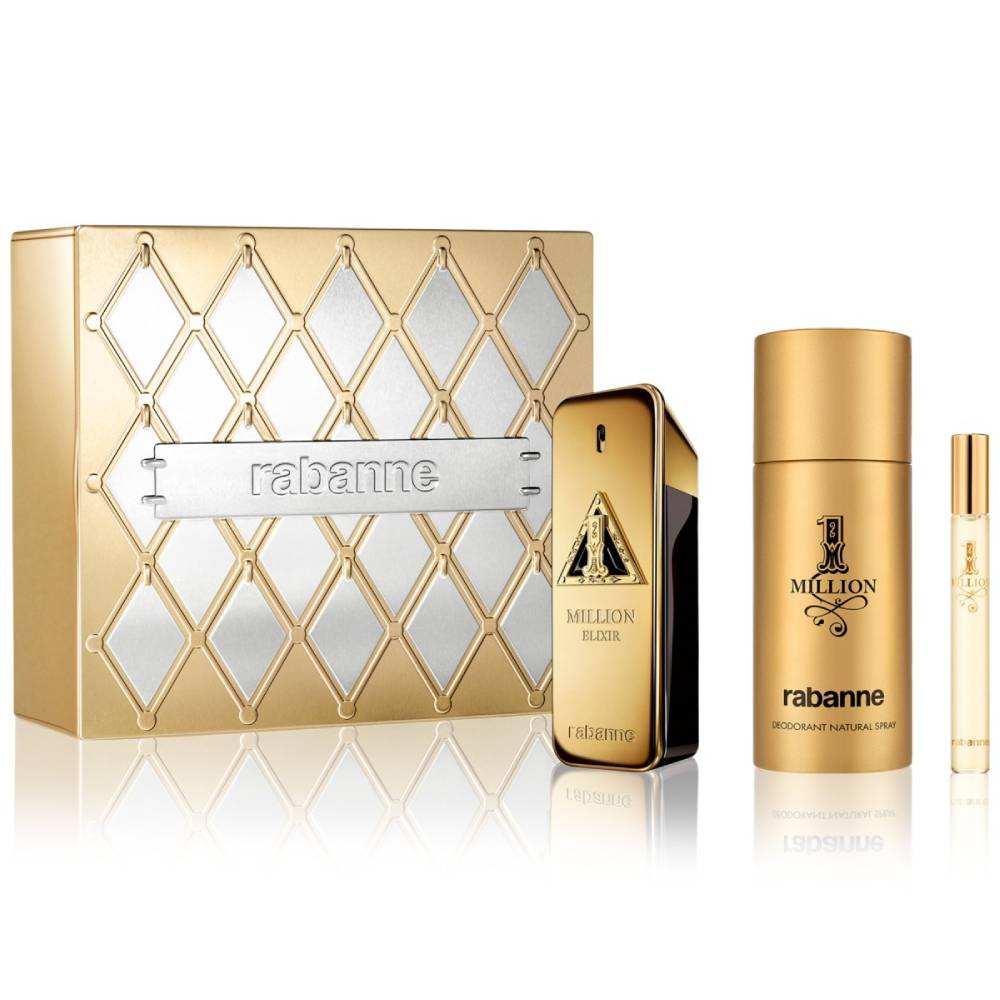 Paco Rabanne 1 Million Elixir Men's (3-Piece) Parfum Gift Set