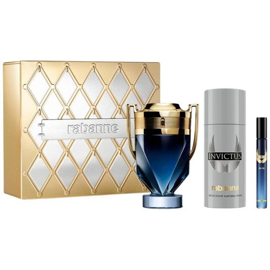 Paco Rabanne Invictus Men's (3 - Piece) Parfum Gift Set